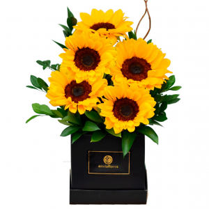 box con girasoles en cusco