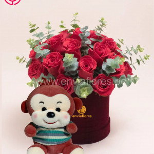 box de 24 rosas